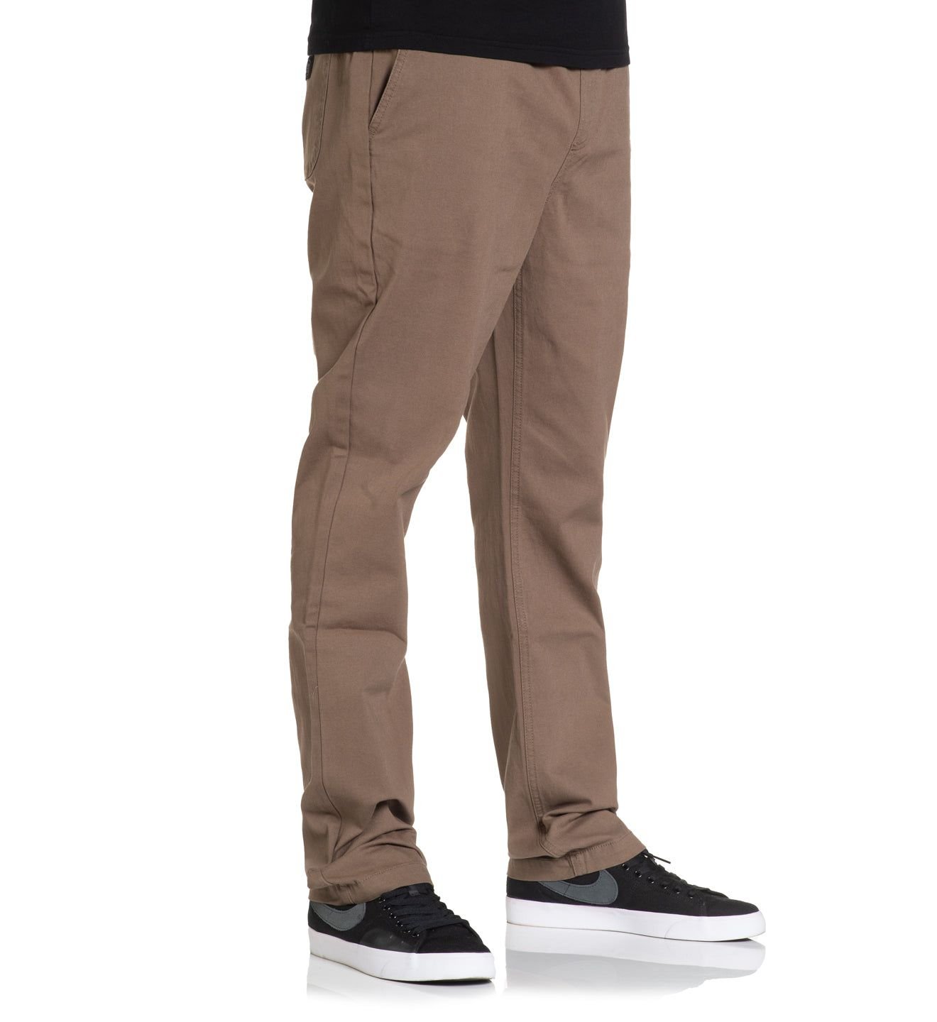 Stretched E-Waist Canvas Pants - Walnut - Image 3