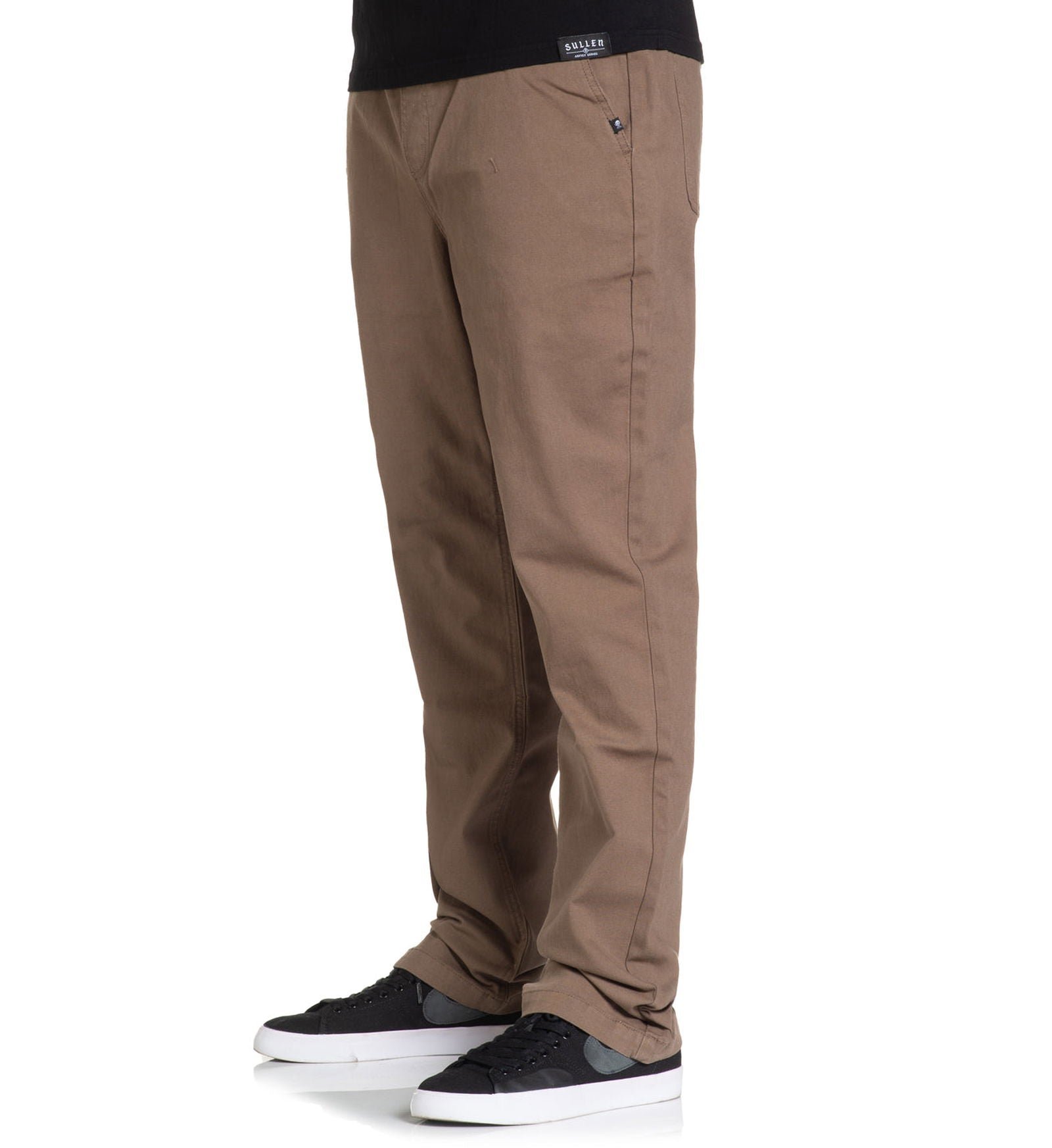 Stretched E-Waist Canvas Pants - Walnut - Image 2